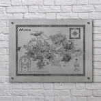 Moria Map (Aluminum // Black Ink)