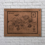 Moria Map (Aluminum // Black Ink)