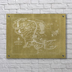 Middle Earth Map (Aluminum // Black Ink)