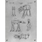 Patent Prints -  ATAT Walker - 1981 (Aluminum // Black Ink)