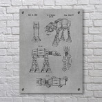 Patent Prints -  ATAT Walker - 1981 (Aluminum // Black Ink)