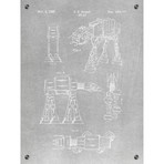 Patent Prints -  ATAT Walker - 1981 (Aluminum // Black Ink)