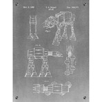 Patent Prints -  ATAT Walker - 1981 (Aluminum // Black Ink)