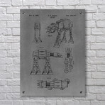 Patent Prints -  ATAT Walker - 1981 (Aluminum // Black Ink)