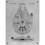 Star Wars Millennium Falcon - 1979 (Aluminum // White Ink)