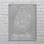 Star Wars Millennium Falcon - 1979 (Aluminum // White Ink)