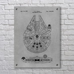 Star Wars Millennium Falcon - 1979 (Aluminum // White Ink)