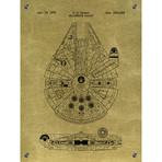 Star Wars Millennium Falcon - 1979 (Aluminum // White Ink)