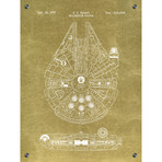 Star Wars Millennium Falcon - 1979 (Aluminum // White Ink)