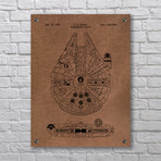 Star Wars Millennium Falcon - 1979 (Aluminum // Black Ink)