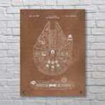 Star Wars Millennium Falcon - 1979 (Aluminum // White Ink)