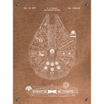 Star Wars Millennium Falcon - 1979 (Aluminum // White Ink)