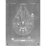 Star Wars Millennium Falcon - 1979 (Aluminum // Black Ink)