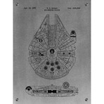 Star Wars Millennium Falcon - 1979 (Aluminum // White Ink)