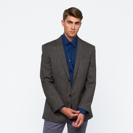 Sport Jacket // Black + Grey Texture (US: 36S)