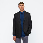 Sport Jacket  // Charcoal + Navy Plaid (US: 36R)