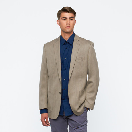 Sport Jacket II // Tan Herringbone (US: 36S)