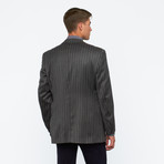 Sport Jacket // Black + Grey Stripe (US: 38R)