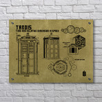 Doctor Who // TARDIS (Aluminum // Black Ink)