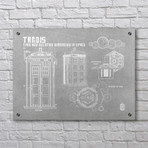 Doctor Who // TARDIS (Aluminum // Black Ink)