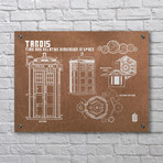 Doctor Who // TARDIS (Aluminum // Black Ink)