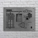 Doctor Who // TARDIS (Aluminum // Black Ink)