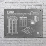 Doctor Who // TARDIS (Aluminum // Black Ink)