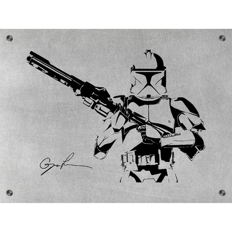 Star Wars // Stormtrooper (Aluminum // Black Ink)