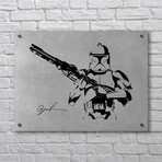 Star Wars // Stormtrooper (Aluminum // Black Ink)