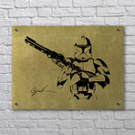 Star Wars // Stormtrooper (Aluminum // Black Ink)