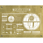 Star Wars Death Star Infographic (Aluminum // Black Ink)