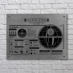 Star Wars Death Star Infographic (Aluminum // Black Ink)