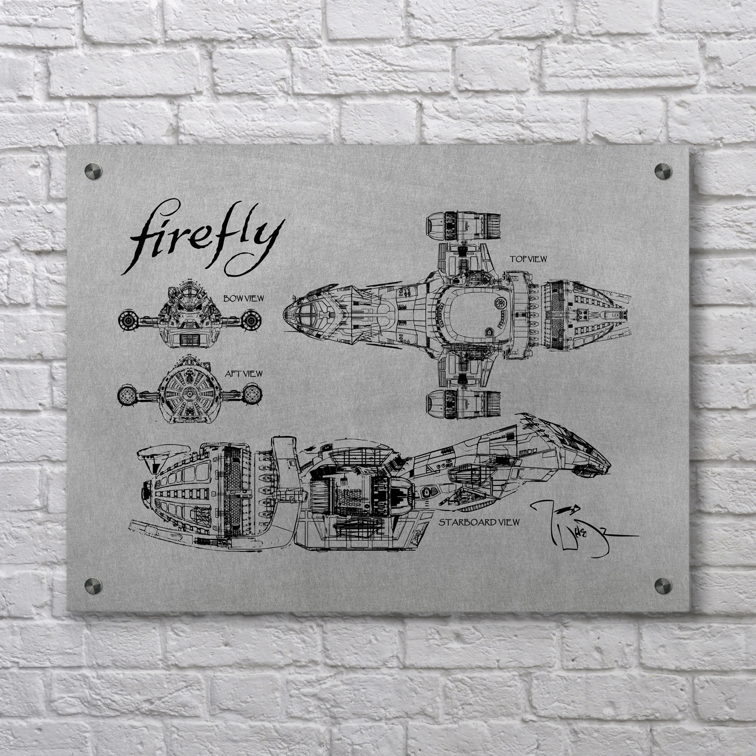 firefly serenity logo black and white