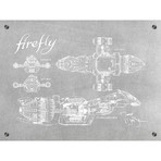 Firefly Serenity Blueprint (Aluminum // Black Ink)