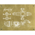 Firefly Serenity Blueprint (Aluminum // Black Ink)