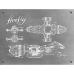 Firefly Serenity Blueprint (Aluminum // Black Ink)