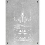 Star Wars Vehicles // X-Wing 2 (Aluminum // Black Ink)