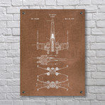 Star Wars Vehicles // X-Wing 2 (Aluminum // Black Ink)