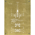 Star Wars Vehicles // X-Wing 2 (Aluminum // Black Ink)