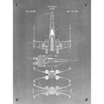 Star Wars Vehicles // X-Wing 2 (Aluminum // Black Ink)