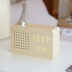 Radio Click Clock // Maple