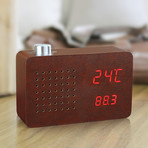 Radio Click Clock // Leatherette