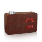 Radio Click Clock // Leatherette