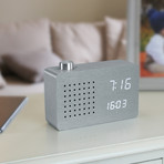 Radio Click Clock // Aluminum