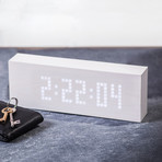 uMessage Click Clock // White