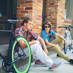 Single Speed // Version 3 // Matte Grey + Aqua (47cm)