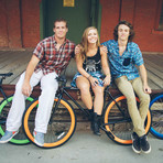 Single Speed // Version 3 // Matte Grey + Aqua (47cm)