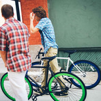 Single Speed // Version 3 // Matte Grey + Aqua (47cm)