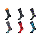 Mid-Calf Socks // Shark Mania // Pack of 6