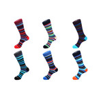 Mid-Calf Sock // Stripe Symphony // Pack of 6